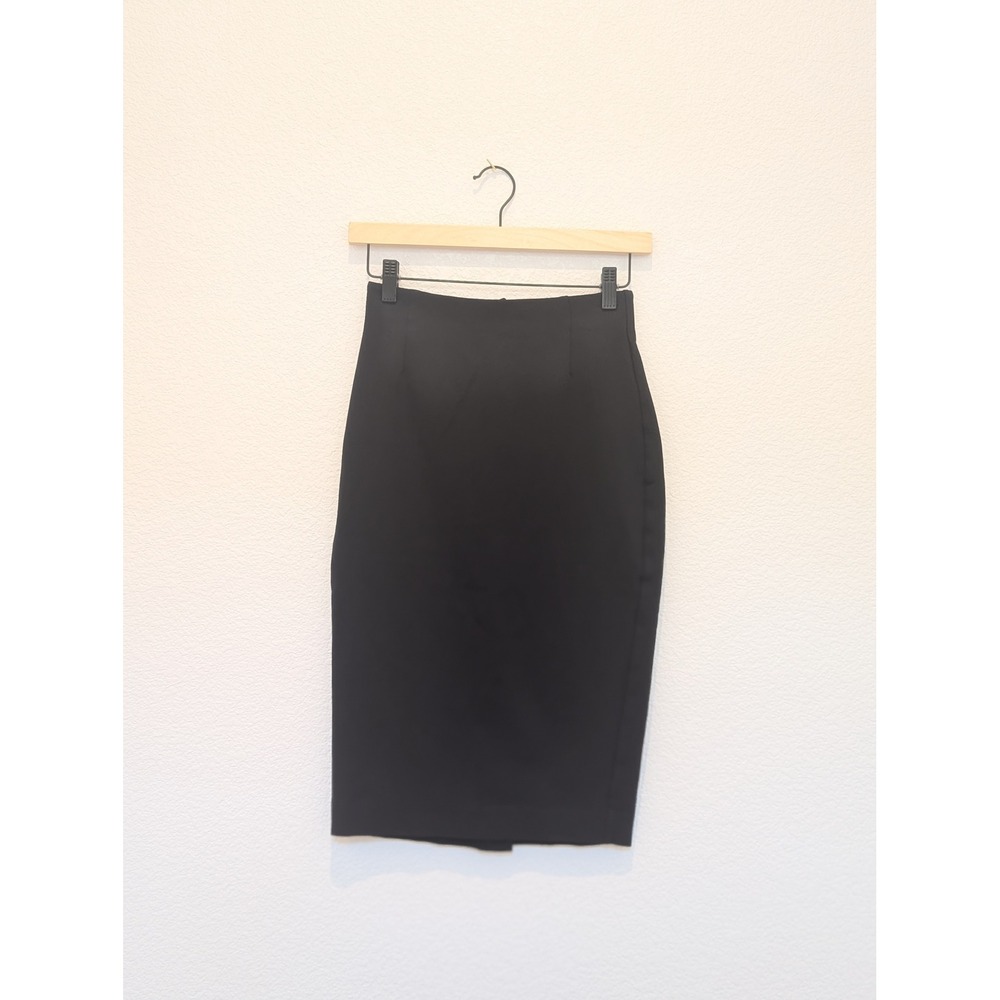 J Crew Womens Black High Waisted Pencil Skirt Size 0